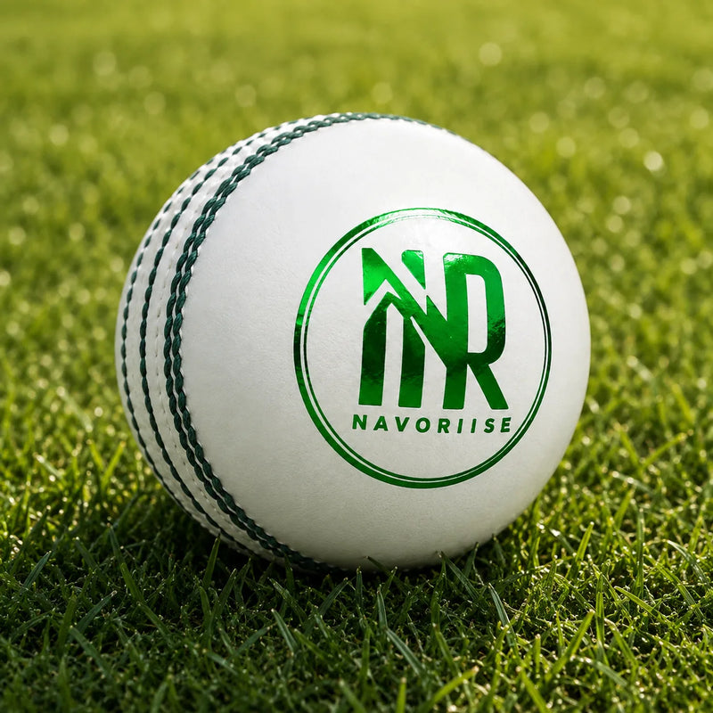 White – Leather Cricket Ball