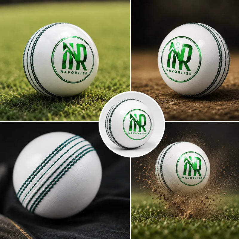 White – Leather Cricket Ball
